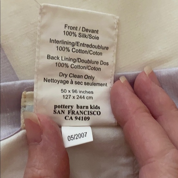 Pottery barn silk window curtains - Picture 3 of 4